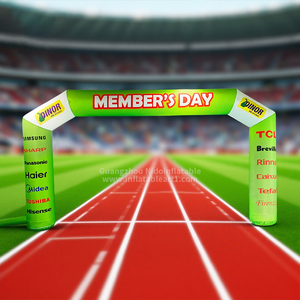 Arco inflable personalizado para exteriores para eventos de natación <span class=keywords><strong>en</strong></span> agua, línea de meta de inicio de carrera flotante de PVC, publicidad sellada hermética - Product Image 2