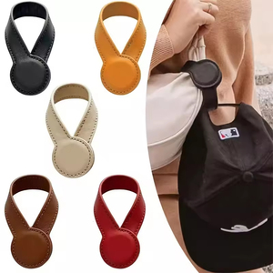 Wondrous Vintage Style Multi-Purpose Leather Magnetic Cap Clip Convenient Storage Wallet Travel Bag Hanging Accessories - Product Image 1