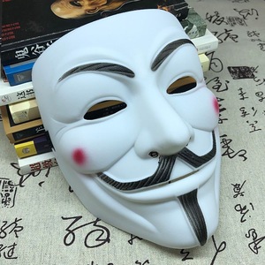 Halloween 9 loại mặt nạ Masquerade nhựa mặt nạ đáng sợ nhăn nhó V Vendetta mặt nạ đầy đủ mặt - Product Image 3