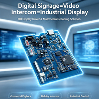 Placa de Control Industrial para Pantalla LCD, PCBA con CVBS, Audio, WiFi y LVDS para Monitor Industrial, Videoconferencias y Intercomunicadores