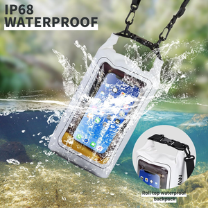 <span class=keywords><strong>Bolsa</strong></span> Seca Pequeña de PVC 500D al por Mayor, Saco <span class=keywords><strong>Impermeable</strong></span> con Correas para el Hombro, Mochila <span class=keywords><strong>Impermeable</strong></span> con Pantalla Táctil y Funda para Teléfono - Product Image 2