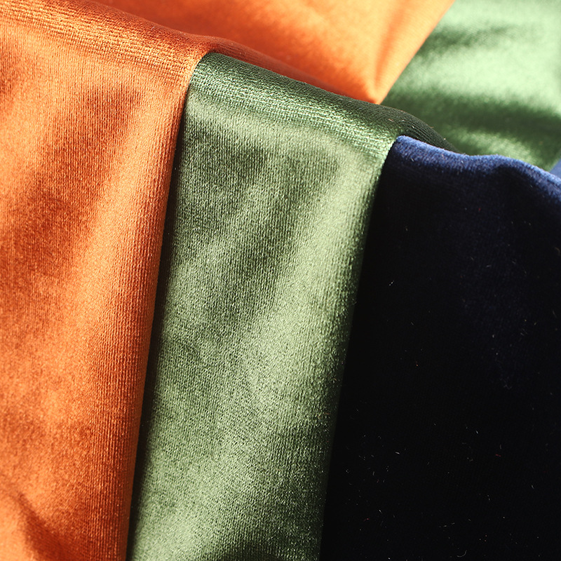 Bright Velvet Fabric High-Elasticity High-Gloss Velvet Craft Gold Scarf Dress Fabric