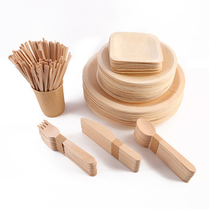 Ensemble d'<span class=keywords><strong>assiettes</strong></span> <span class=keywords><strong>jetables</strong></span> <span class=keywords><strong>en</strong></span> bambou et couverts <span class=keywords><strong>en</strong></span> <span class=keywords><strong>bois</strong></span> (fourchettes, couteaux, cuillères) <span class=keywords><strong>assiettes</strong></span> <span class=keywords><strong>en</strong></span> <span class=keywords><strong>bois</strong></span> pour <span class=keywords><strong>assiettes</strong></span> de fête <span class=keywords><strong>en</strong></span> classe - Product Image 1
