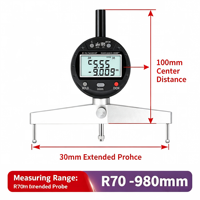 Shance Digital Radius Gauge 70-980mm Electronic Diameter Measuring Instrument for Inner/Outer Arc & Sphere R Measurement ±0.01mm
