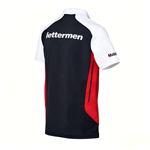 New Arrival Color <b>Block</b> Racing Team Polo Custom Sponsor Logo Printed High Quality Quick Dry Polo For Race Competition Street - Product Image 2
