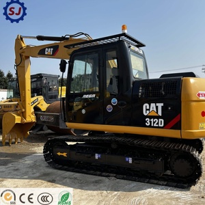 Excavatrice hydraulique Caterpillar CAT312D d'occasion du Japon, faible nombre d'heures, pompe incluse, compatible 320D 336D, pour travaux d'aménagement paysager, tracteur agricole, mini-excavatrice - Product Image 4