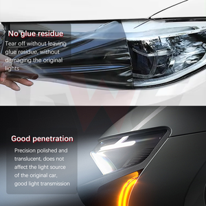 Fotocromático blanco a púrpura blanco a negro cambio de <span class=keywords><strong>color</strong></span> faro tinte película negro auto faro PPF película TPU lámpara de coche película - Product Image 4