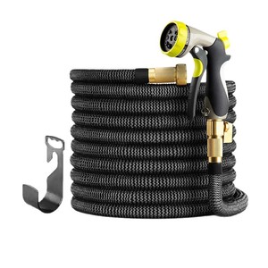 Garden Hose With <b>Spray</b> Nozzle 30 Ft Expandable Tpe Material Brass Fittings For Car Wash Watering Flowers - Product Image 1
