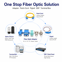 Adaptador de Fibra Óptica FTTH SC APC PLC, Adaptador Divisor G657A1, Accesorios para Redes de Fibra