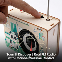Nouveau kit d'assemblage de radio en bois créatif pour l'éducation STEM, jouets éducatifs pour enfants, apprentissage des enfants
