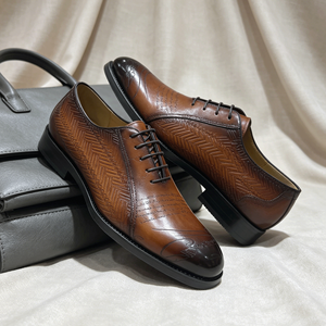 <span class=keywords><strong>Scarpe</strong></span> Oxford <span class=keywords><strong>da</strong></span> Uomo Comode e Traspiranti in Vera Pelle con Lacci per Matrimoni di Lusso e Occasioni Formali - Product Image 4