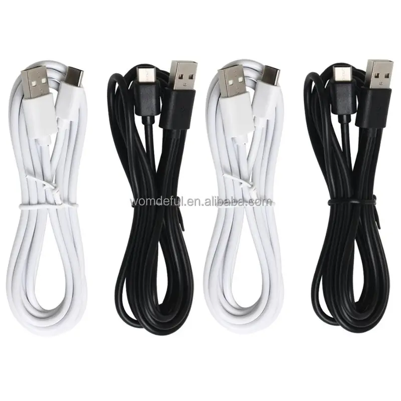 מפעל מקורי באיכות גבוהה 2A מיקרו USB כבל עבור iphone סמסונג טלפון מטען נתונים סנכרון V8 סוג C 8pin usb כבל שחור/לבן