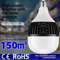 Ampoule LED en aluminium à ailettes, culot E27, ultra-lumineuse, 100W haute puissance, économe en énergie, certifiée CE, 20000 heures, 6500K, pour entrepôt