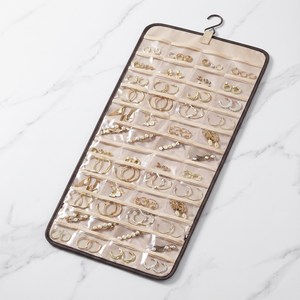 Rollo de Almacenamiento Colgante al por Mayor con Gancho Metálico, Bolsa de Almacenamiento de Pared de Doble Cara, Bolsa para Joyas - Product Image 3