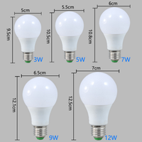 Tech — ampoule LED B22/E27, matériel d'ampoule en plastique et aluminium de haute qualité, 5w 7w 9w 12w 15w 18w