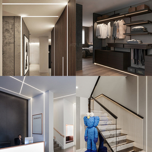 35*35mm 6063 T5 Anodized nhôm hồ sơ bên trong theo dõi khe cắm <span class=keywords><strong>PMMA</strong></span> khuếch tán đùn trở lên lõm dẫn dải nhôm hồ sơ - Product Image 6