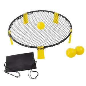Ensemble de tournoi de <span class=keywords><strong>roundnet</strong></span> réglable pour l'extérieur, jeu de volley-ball de plage, jeu de rebond de spike, jeu de slam ball pour la cour, les sports et les divertissements de plage - Product Image 1