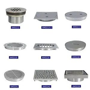 Bathroom Prevent Sewage Return Insert Chrome Plated Water Trap Shower Waste Floor Drains For Hotel