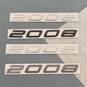 Nouveau 2025 <span class=keywords><strong>Peugeot</strong></span> 208 <span class=keywords><strong>308</strong></span> 508 3008 2008 5008 Autocollant 3D de luxe en plastique ABS pour coffre de voiture, emblème et accessoires - Product Image 1