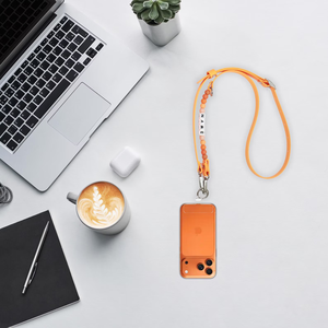 Cross body phone strap beaded custom name lanyard special gift for teacher badge necklace ID badge holder colorful fun lanyard - Product Image 2