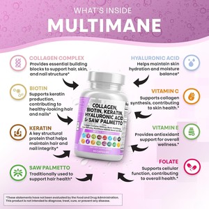 OEM <strong>Nutraceuticals</strong> Collagen Capsules Hair Skin &amp; Nails Magnesium Vitamins Immune Booster Supplements Capsule - Product Image 5