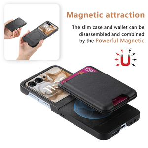 Arrebol PU Leather Fashion Simple Shockproof Flip Kickstand Magnetic Card Holder <strong>Cell</strong> <strong>Phone</strong> <strong>Case</strong> for <strong>Motorola</strong> <strong>Razr</strong> 50/60 - Product Image 4