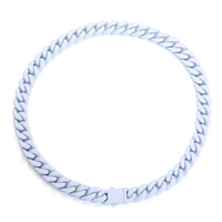 Chaîne cubaine en acier inoxydable arc-en-ciel de 13 mm, gros maillons, mode en gros, bracelet en acier inoxydable couleur macaron, bijoux