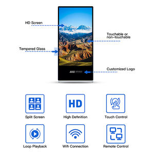 55 pouces HD LCD moniteur affiche conseil support sol publicité affichage signe pour l'éclairage inclus signalisation numérique - Product Image 2