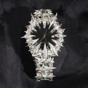 Reloj de Pulsera Personalizado de Acero Inoxidable con Esfera de Alabastro, Movimiento de Cuarzo, para Hombre y Mujer, Decoración Gótica con Puntas de Estaño Soldado - Product Image 6