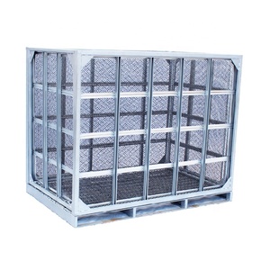 Gran capacidad recipiente de almacenamiento de malla jaula de alambre galvanizado cajas de mudanza - Product Image 1