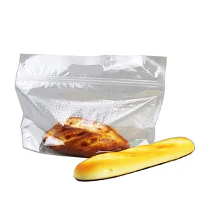 Matériaux d'emballage de pain en plastique imprimé personnalisé sac d'emballage de pain en poly transparent Afrique du Sud