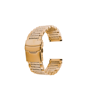 Solid quindici Bead in acciaio inox <span class=keywords><strong>cinturino</strong></span> per <span class=keywords><strong>Huawei</strong></span> per Samsung doppia fibbia 22mm <span class=keywords><strong>cinturino</strong></span> <span class=keywords><strong>orologio</strong></span> - Product Image 4