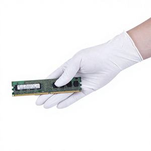 Gants médicaux jetables en latex poudré, imperméables, de qualité alimentaire, légers, avec logo personnalisé imprimé - Safer Medico - Product Image 1