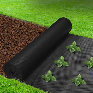 50gsm 1.2m x 50m đen không dệt thoáng khí tốc độ cao thấm hàng trồng với lỗ cỏ dại kiểm soát vải - Product Image 4