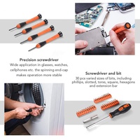 Boîte à outils professionnelle, Orange kraft, Design à la mode, outils quincaillerie, 57 pièces, livraison gratuite