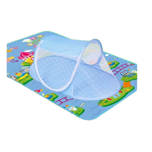 Zanzariera per Culla Pieghevole, Tenda a Rete per Neonati, Uso Domestico, Set Completo con Materasso e Cuscino per Tutte le Stagioni - Product Image 1