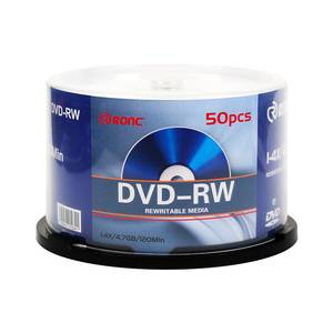 Bán buôn Chất lượng cao 50 gói DVD-RW trống 1-4x 4.7GB 120min DVD-R rewritable DVD phương tiện truyền thông DVD RW đĩa - Product Image 2