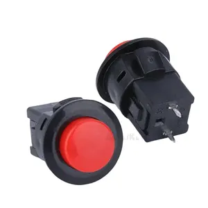 DS-510 Red Round Head On-Off Latching Push Button Switch 16Mm Dia Two Terminal Plastic Push Button Switch