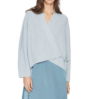 Vente en gros de kimono fantaisie doux ample ouvert sur la poitrine long pour femmes manteau portefeuille cardigan basique en laine et cachemire pull pour femmes