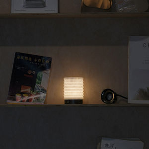 Donut Shaped Desk Lamp Led Touch Control <b>Battery</b> Powered Table Lamp For Desktop Bedroom Living Room Ambient Light - Product Image 2