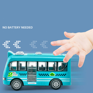 La piccola auto dei bambini di vendita calda gioca le automobili <span class=keywords><strong>giocattolo</strong></span> di inerzia di plastica all'ingrosso dello scuolabus sveglio variopinto per i bambini - Product Image 3