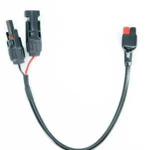 Özel 10AWG Connector konektörü GÜNEŞ PANELI kablo kitleri için GÜNEŞ PANELI RV tekne taşınabilir güneş jeneratör güç istasyonu