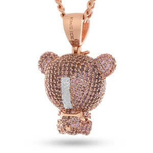 Pendentif de luxe en argent sterling 925 plaqué or avec diamant, bijoux hip-hop modernes au brillant élégant et finition haut de gamme - Product Image 4