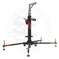 Torre de Elevación Manual TECHTEAM de 6.5m para Sistemas de Sonido en Conciertos al Aire Libre, Soportes de Truss y Pantallas, en Oferta