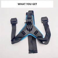 Support de caméra de mentonnière de casque de prix d'usine pour des accessoires de caméra d'action de héros de Gopro
