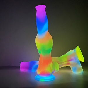 YOCY-283 AW13 Dildo de animal con forma de pene de lobo, perro doberman pinscher y nudo de caballo largo, con ventosa, masturbador para mujeres, plug anal, juguete sexual - Product Image 4