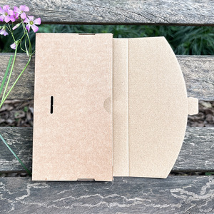 Boîte pliante en carton ondulé, boîte en carton brun et blanc, boîte en papier kraft trois couches pour l'emballage de téléphones, de sous-vêtements et de chaussettes - Product Image 3