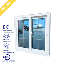 Moderne PVC-Doppelschicht-Glasschiebefenster für den Außenbereich in Küchen, Hotels und Kellern, Energieeffizienzklasse A