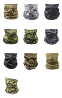 Masque tactique camouflage MIO pour l'été, séchage rapide, respirant, écharpe de cou pour la conduite, foulard en polyester, protection solaire pour la pêche