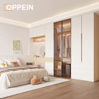 Penderies OPPEIN Derniers modèles de garde-robes pour armoires de chambre à coucher Ensemble de garde-robe personnalisé avec coiffeuse